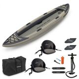 Stardupp Urban 365 Opblaasbare Kayak 2 Personen - 10cm Dropstitch Bodem - 365x105cm - Stabiel en Stijf - Solo en Duo - Inclusief Pomp, Zitjes, Vinnen & Draagtas