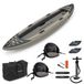 Stardupp Urban 365 Kayak gonflable 2 personnes - Fond Dropstitch 10cm - 365x105cm - Stable et rigide - Solo et duo - Inclus pompe, sièges, ailerons et sac de transport
