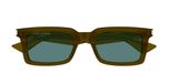 Saint Laurent SL 860 Hommes Marron Carré Vert 52mm Lunettes de soleil