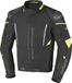 Büse Rocca, veste textile imperméable, Noir/Jaune Néon, Taille 56