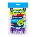 Minky SureGrip Pegs, diverse kleuren, Pack van 24