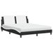 VidaXL Lit avec matelas "Zadar", noir et blanc, 180x200 cm, similicuir