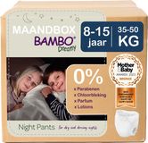 BAMBO Nature Dreamy Nachtbroekjes 8-15 jaar (35-50 kg) - 60 stuks Maandbox