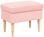 vidaXL Voetenbank Roze 55 x 35 x 41 cm Bouclé