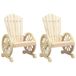 VidaXL Adirondack Tuinstoel Hout 2 stuks
