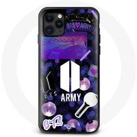 Maniacase Etui voor Iphone 13 Pro Bangtan Sonyeondan BTS Logo Army Bomb Lightstick