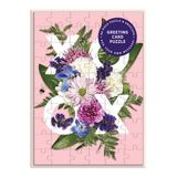 Galison Say It with Flowers Xoxo Greeting Card Puzzle