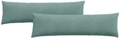 vidaXL - Zitkussens - 2 stuks - Zeegroen - 145 x 40 cm - Corduroy stof