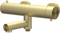 IVY Concord Badthermostaatkraan Opbouw met Wegdraaibare Baduitloop en Omstel - Geborsteld RVS 316 Mat Goud PVD