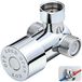 Merkloos Thermostatische mengkraan - 3-weg - G1/2 inch - Zilver