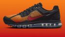 Nike Air Max 2013 Niedrige Sneaker Herren Orange Schwarz