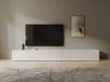 Mobistoxx KINGSTON Meuble tv-hifi KINGSTON 2 portes battantes 245 cm blanc/blanc brillant