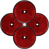 Benson Reflector - 4x - Rood - Rond - 60 mm