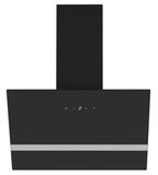 Respekta Schuine afzuigkap Hera / 60 cm afzuigkap zwart/energie-efficiëntieklasse A++ / borstelloze motor / 9 vermogensniveaus/touch control/LED-verlichting/afvoer en circulatie / CH24160S-20