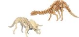 Merkloos / Sans marque Cornelissen Natierliche Geschenke Gmbh Houten 3D Dieren Dino Puzzel Set Triceratops en Apatosaurus-langnek - Speelgoed Bouwpakketten