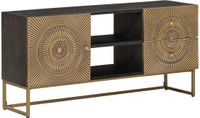 vidaXL TV-kast met lade met plank met opslag Koper 105 x 30 x 50 cm