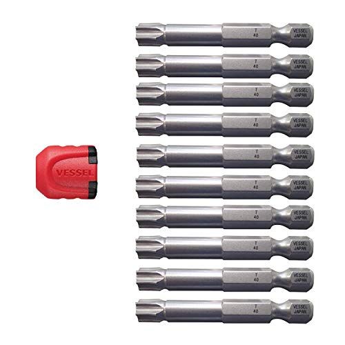 VESSEL EMGETX4050P10T bitset nek torsion T40, 50 mm, 10-delig