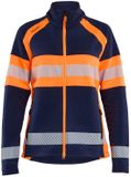 Blåkläder Hoge-visibiliteit doorzichtige fleece dames XXL marineblauw/fluorescerend oranje
