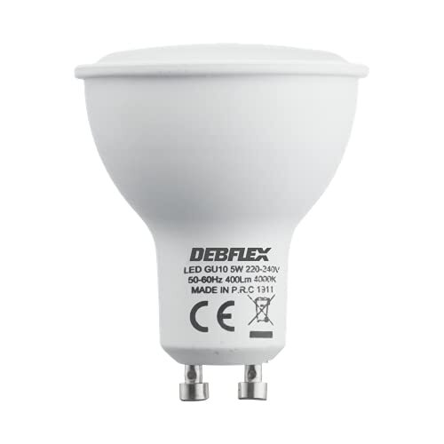 DEBFLEX 600472 LED-lampen, GU10, 4000 K, 5 W