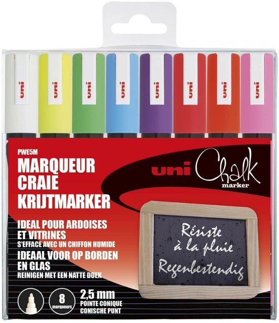 Posca Chalkmarker Set 8 stuks