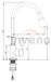 Invena HULA PLUS BZ-85-P05-L spoelbakmengkraan, grijs
