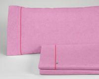 Juego de Sábanas Serie Alba Color Chicle Cama de 135/140 (3 stuks) - 50% Algodón / 50% polyester - 144 Hilos