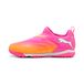 PUMA Future 9 Match Laceless Mid + TT Showtime - Poison Pink/Orange/BLeu/Blanc Enfant - Stabilisé (TF), pointure 37½