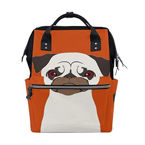 MONTOJ Cartoon Dier Bulldog Canvas Rugzak Reizen Campus Rugzak