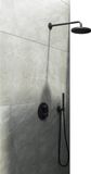 Hotbath Cobber IBS20A inbouw regendoucheset met ronde handdouche aan glijstang en 30cm ronde hoofddouche aan 15cm plafondarm chroom