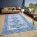 Hanse Home Pare Oosters tapijt, plat weefsel, vintage design, antislip onderkant, hoogwaardig geweven designtapijt voor woonkamer, slaapkamer, eetkamer, hal, grijs-blauw, 60 x 90 cm