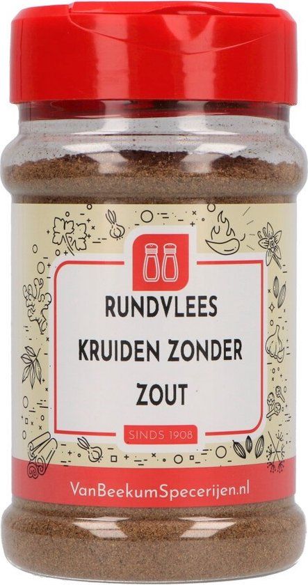 Van Beekum Specerijen Rundvlees Kruiden Zonder Zout - 130g