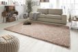 Mint rugs Rond hoogpolig vloerkleed Allure - roze/crème 160 cm