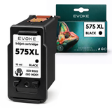 Evoke Compatible Ink for Canon PG-575XL Noir (400 Pages) for PIXMA TR4750 TR4751 TS3500 TS3700
