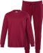 Men Plus - Heren - Pyjama tweedelig jersey lange mouwen - Bordeauxrood - Maat 6XL