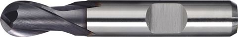 Promat/Tecwerk Volledige radiusfrees | nominale-d. 8 mm inzetlengte 17 mm | HSS-Co8 TiCN DIN 1835 B | snedeaantal 2 extra kort - 4000866604