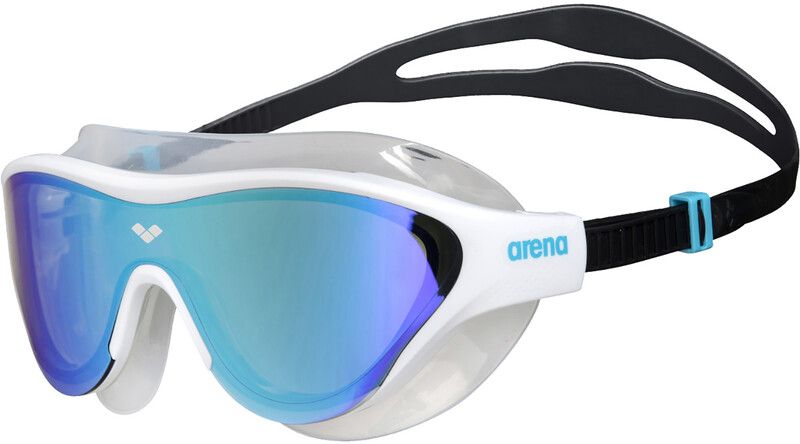 Arena The One Mask Mirror Goggles - blue/white/black - Siliconen - Zwembrillen