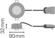 Ledvance Spot Combo Fire Rated FIX Wit 5W 560lm 60D - 840 Koel Wit | Zaagmaat 70 - IP65 - Dimbaar