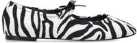 Sacha Dames Zwarte Zebra Ballerina's Maat 41