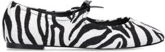 Sacha Dames Zwarte Zebra Ballerina's Maat 41