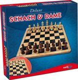 Noris Schaken En Dammen Deluxe Hout 2-In-1 - Bordspel