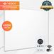 Chauffage infrarouge 450 Watt, avec thermostat, fonctionnalité d'application, wifi, télécommande, minuterie, chauffage mural/plafond électrique, arrêt automatique, protection contre la surchauffe - blanc