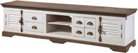 MASSIVMOEBEL24 meuble TV bois massif blanc