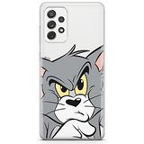 ERT GROUP mobiel telefoonhoesje voor Samsung A33 5G origineel en officieel erkend Tom and Jerry patroon Tom 001 optimaal aangepast aan de vorm van de mobiele telefoon, gedeeltelijk bedrukt