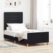 Maison Exclusive - Lit cadre avec tête de lit noir 100 x 200 cm en tissu