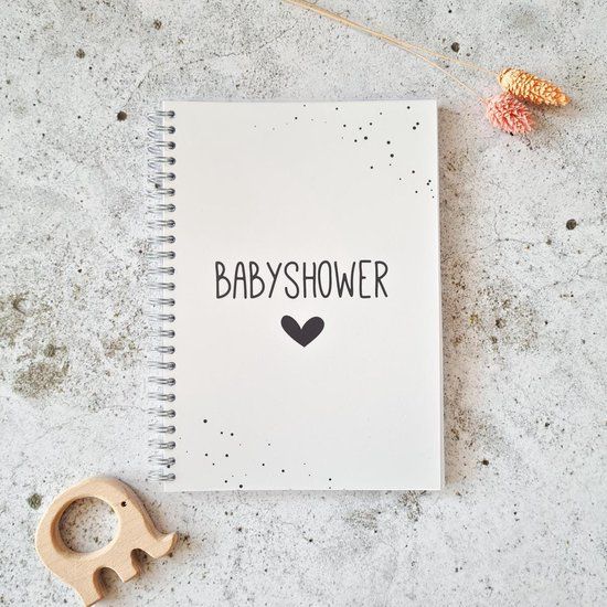 Babyshower boek | invulboek | zwart wit