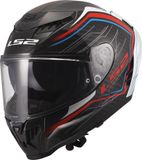 LS2 FF807 Dragon Subic Helm - Integraalhelm - Wit/blauw/rood - Maat XS
