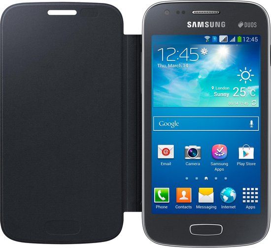 Samsung Flip Cover voor de Samsung Galaxy Ace 3 - Zwart