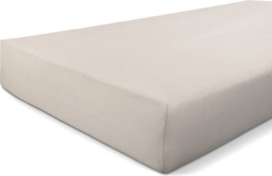 Walra Hoeslaken Jersey Stretch - 160x200/210 - 100% Katoen - Zand