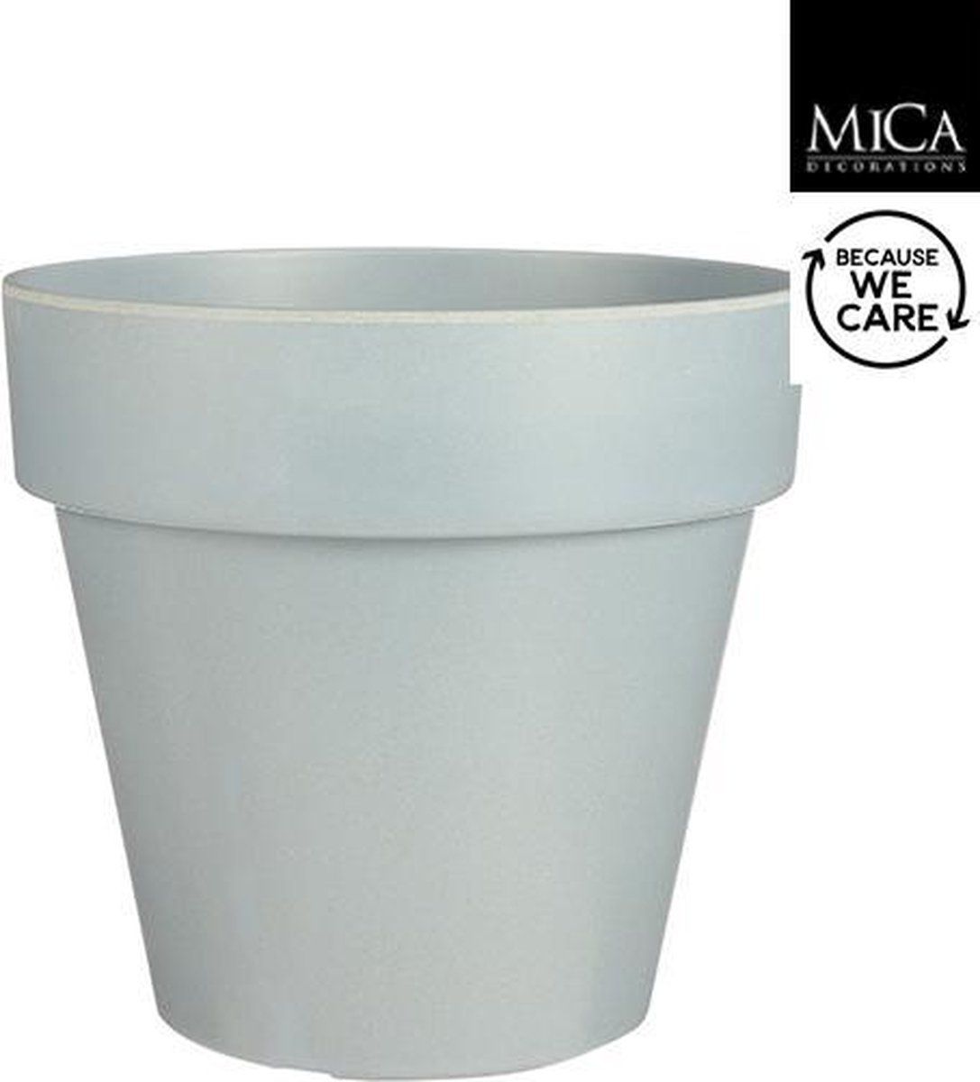 Mica Decorations Orion Bloempot voor Buiten - H28,5 x Ø30 cm - Lichtblauw