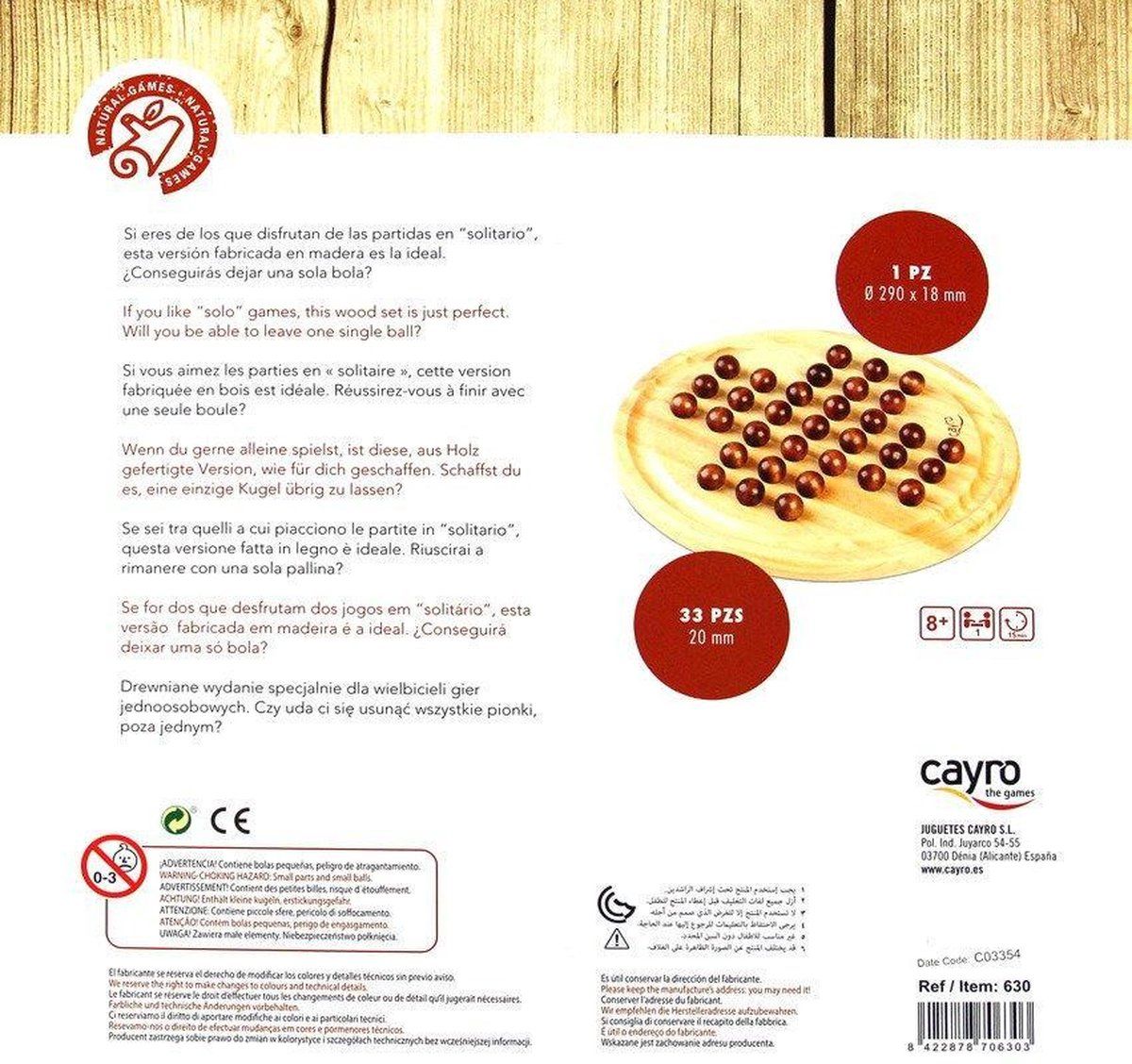 Cayro Solitaire - Kunststof - 8422878706303